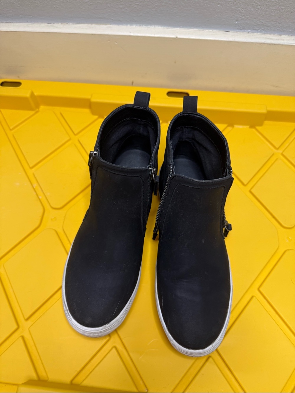 Not Rated Black Women's Ankle Booties with Side Zippers